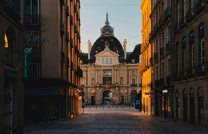 rues de la ville de Rennes